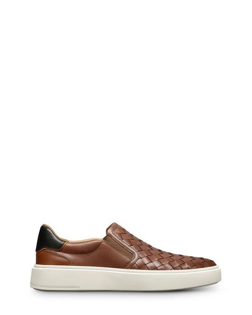 Allen Edmonds Men's Brown Oliver Woven Slip-On Sneaker
