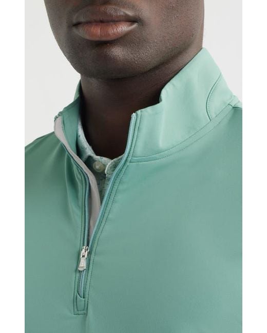 Johnnie-o Green Motion Performance Quarter Zip Pullover for men