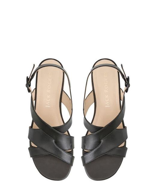 Jack Rogers Black Erin Slingback Sandal