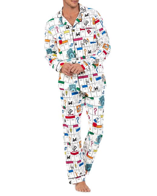 Bedhead Pajamas Monopoly Pajama Set in White for Men | Lyst