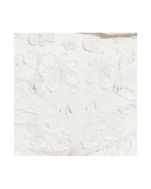 Cynthia Rowley White Paloma Shorts