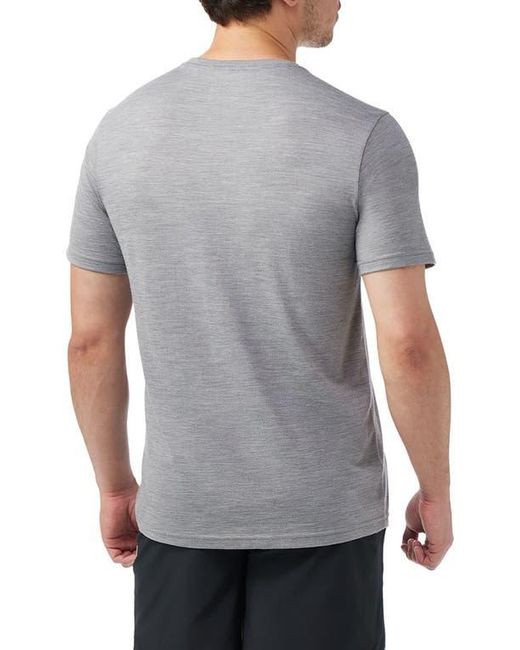Smartwool Gray Active Performance Wool Blend T-Shirt for men