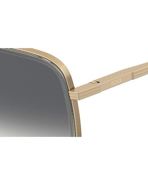 Boss Gray 58Mm Gradient Square Sunglasses for men