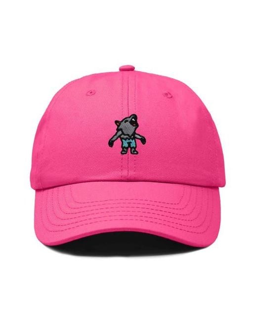 Alix Pink Werewolf Embroidered Dad Hat for men