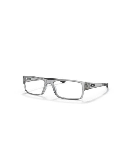 Oakley Gray 59Mm Rectangle Optical Glasses for men