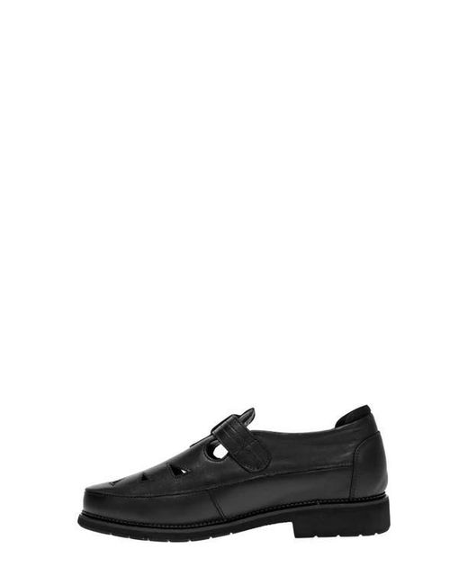 Propet Black Helen T-Strap Flat