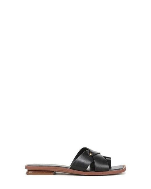 Sarto Black Etta Toe Loop Sandal