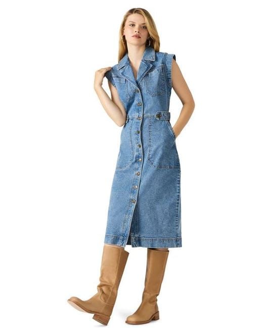 Steve Madden Blue Julieta Denim Midi Dress