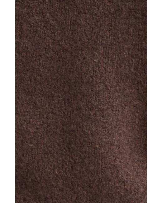 Open Edit Brown Cozy Crewneck Sweater