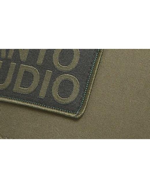 Saint Studio Green Logo Patch Snapback Trucker Hat for men