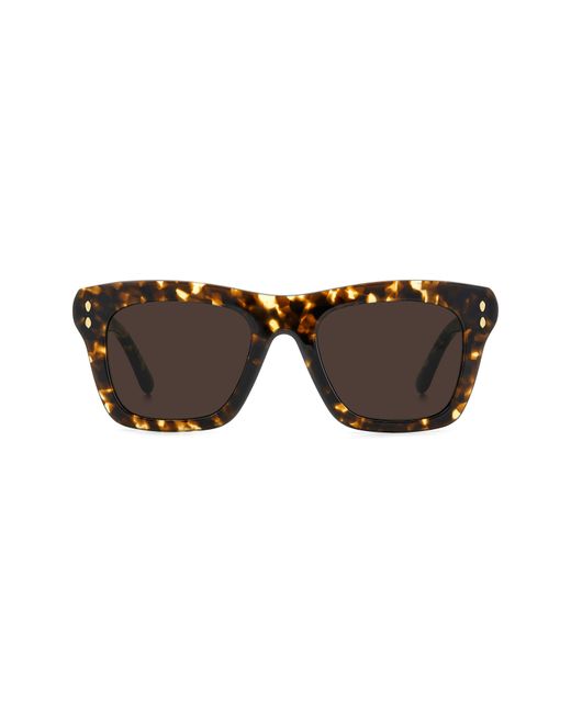 Isabel Marant Brown 51Mm Rectangular Sunglasses