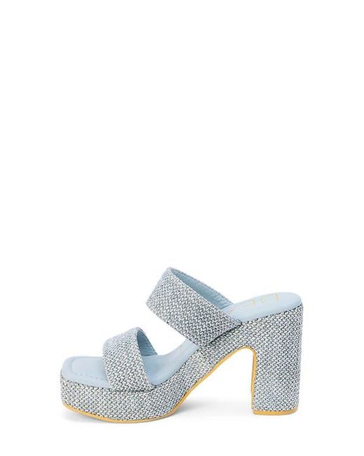 Matisse Blue Gem Platform Sandal