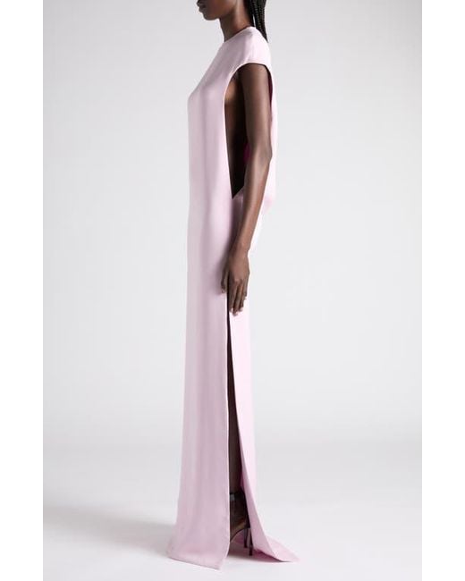 Tom Ford Pink Stretch Silk Georgette Evening Gown
