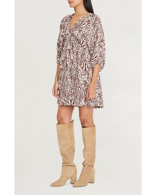 The Good Journey Multicolor Print Empire Waist Minidress