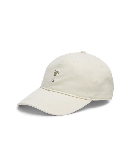 Frasier Sterling White Martini Baseball Cap