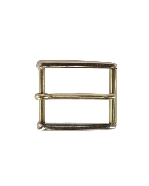 Trafalgar Metallic 35Mm Rectangular Classic Solid Brass Roller Harness Belt Buckle for men