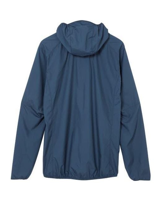 Rab Blue Windgather Hooded Jacket for men