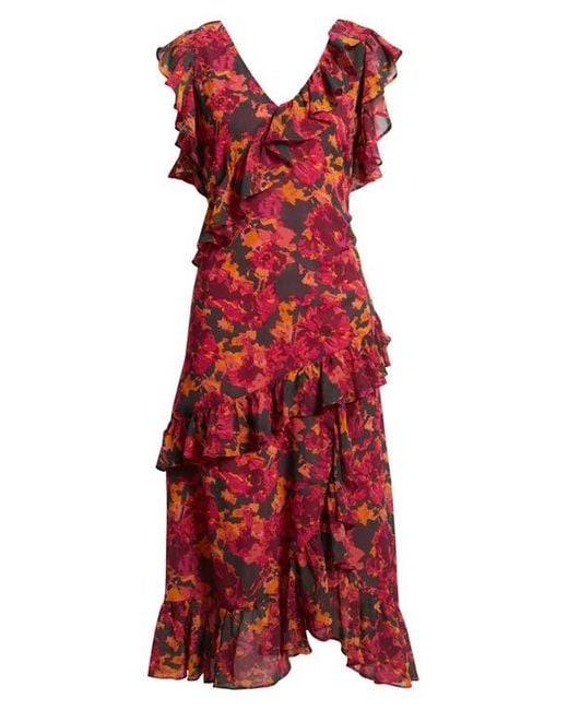 ruffle midi dress chelsea28 Chelsea28 Long Sleeve Ruffle Midi Dress