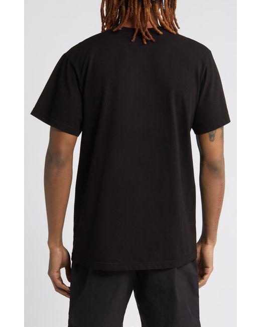 Afield Out Black Arc Cotton Graphic T-shirt for men