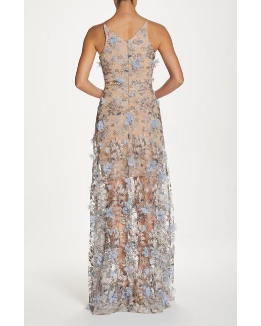 open lace back dress Dress The Population Sidney Gown - Blue main image 0