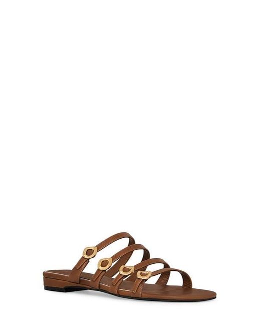 Rebecca Minkoff Brown Buckle Slide Sandal