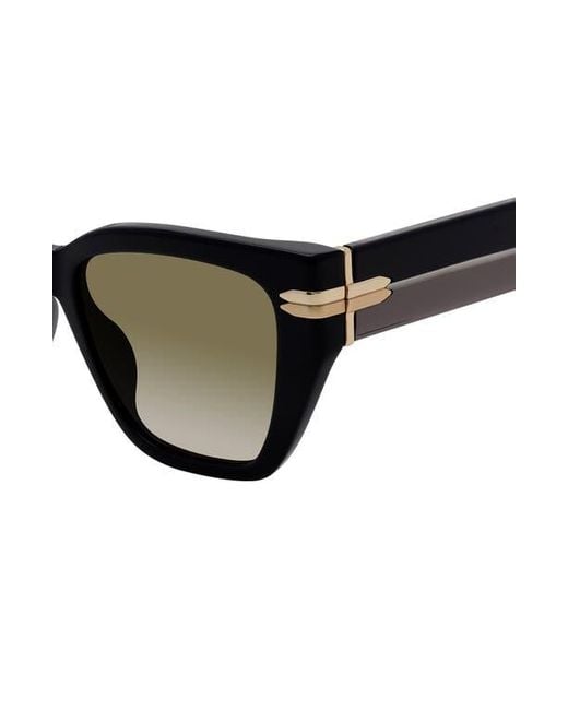 Stuart Weitzman Black 53Mm Gradient Cat Eye Sunglasses