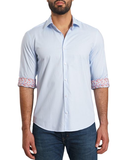 Jared Lang White Pima Cotton Button-up Shirt for men