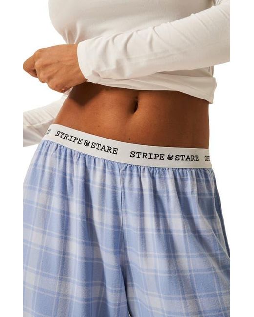 Stripe & Stare Blue Ecovero Pyjama Bottoms