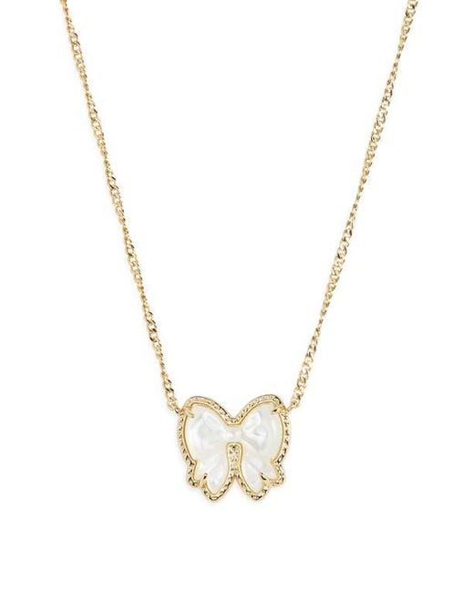 Kendra Scott Metallic Haley Bow Pendant Necklace