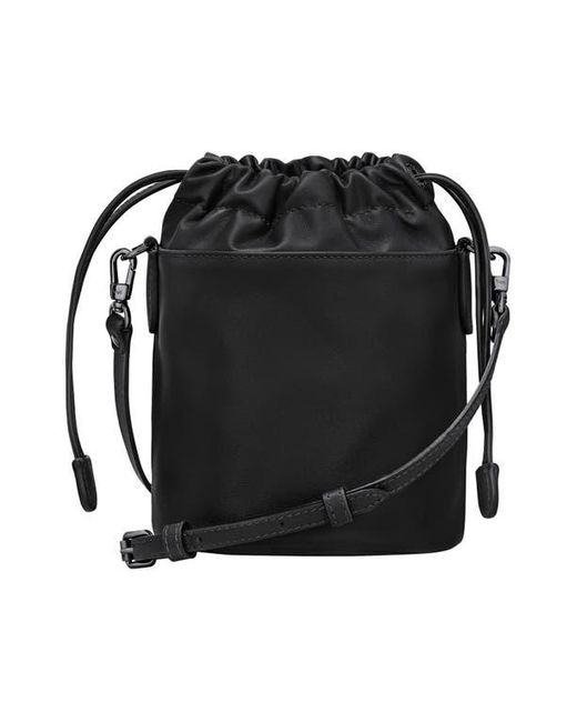 Longchamp Black Extra Small Le Pliage Xtra Leather Bucket Bag