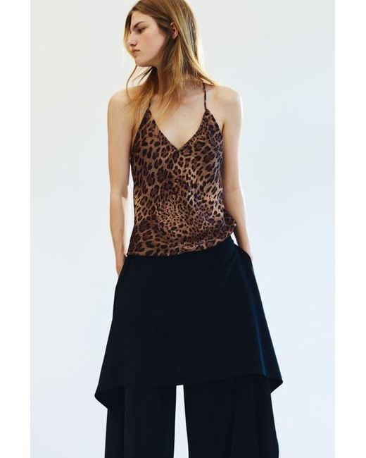 H&M Blue Low-Back Strappy Top