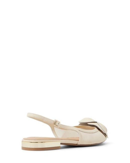 Ted Baker White Lili Rose Pointed Toe Slingback Flat