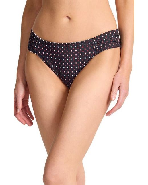 Tommy Bahama Black Sunset Blooms Reversible Hipster Upf 50+ Bikini Bottoms