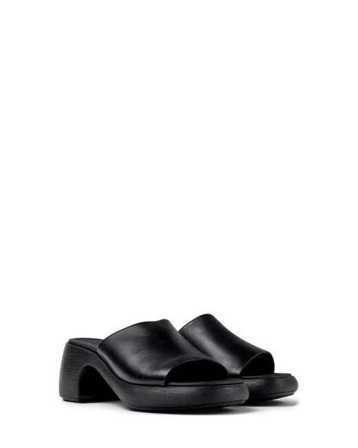 Camper Black Thelma Platform Slide Sandal