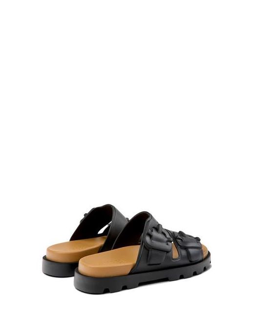 Camper Black Brutus Slide Sandal