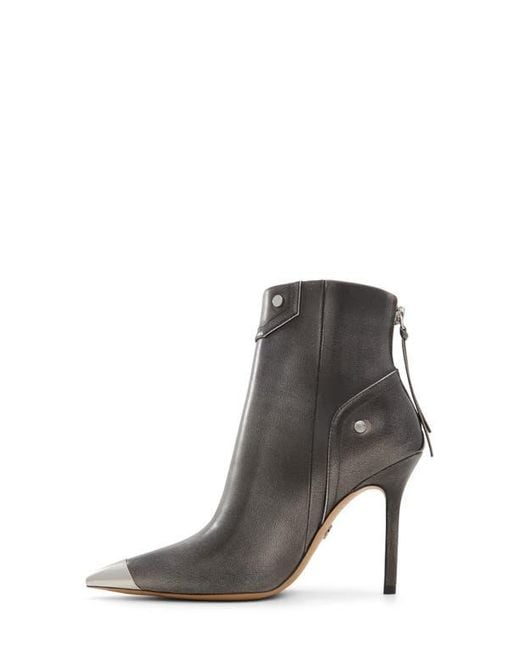 ALDO Gray Nilita Pointed Cap Toe Bootie