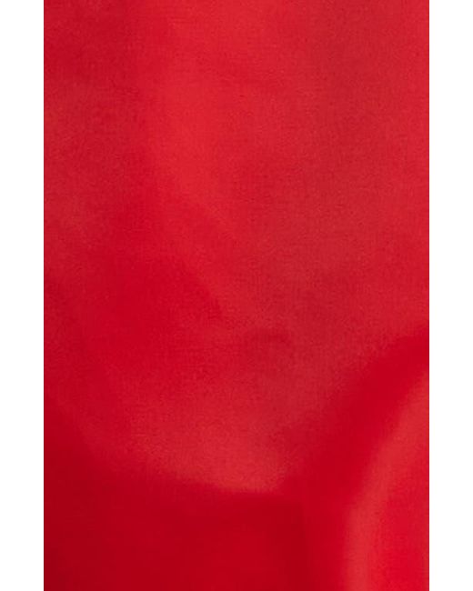 Sporty & Rich Red Vendome Nylon Varsity Jacket
