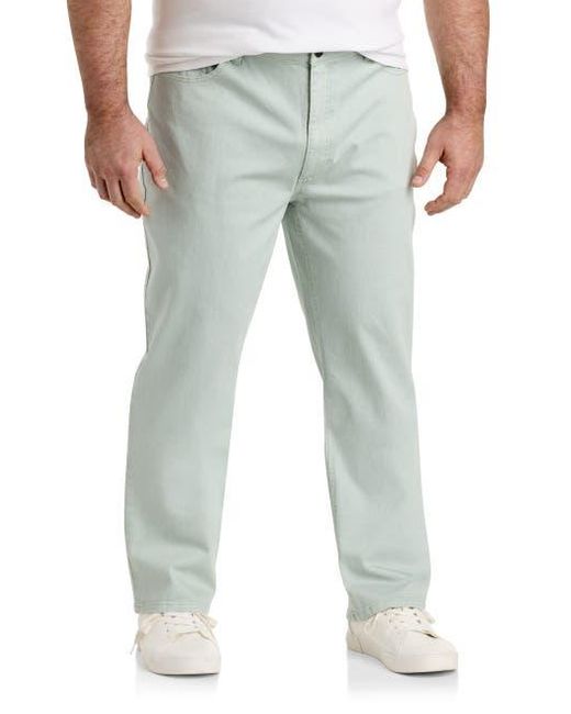 True Nation by DXL Gray Garment Dyed Stretch Twill Pants for men