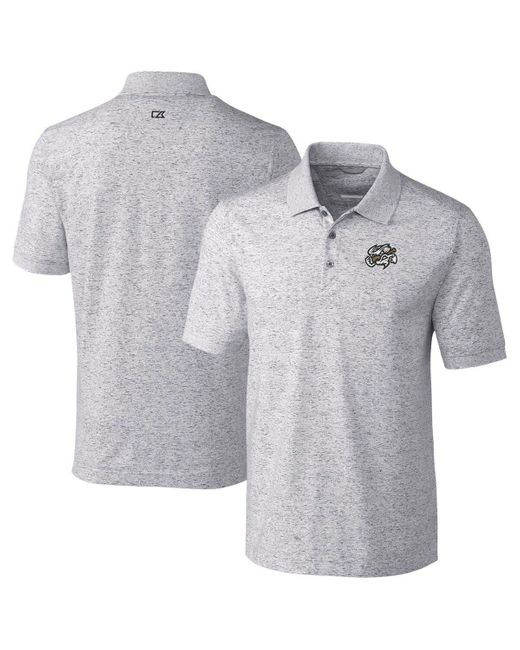 Cutter & Buck Gray Omaha Storm Chasers Big & Tall Drytec Advantage Tri-blend Space Dye Polo At Nordstrom for men