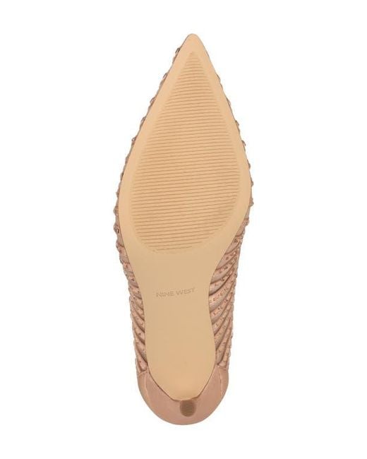 Nine West Natural Feresah Pointed Toe Pump