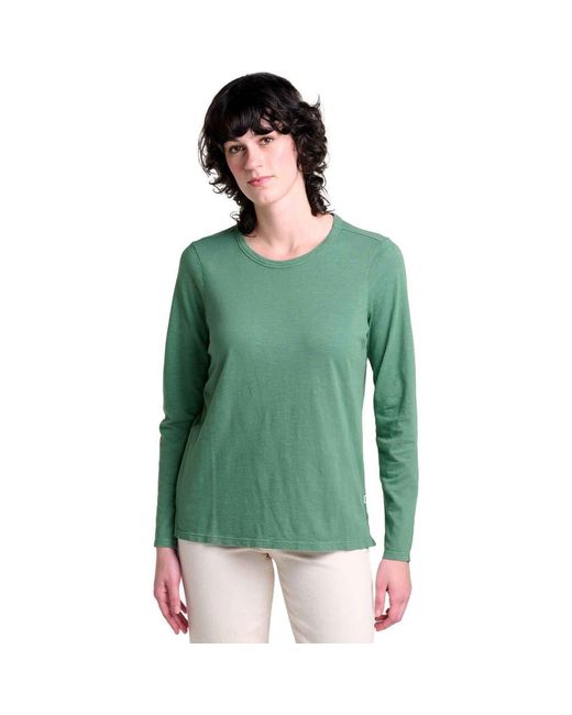 Toad & Co. Green Primo Long Sleeve Crew