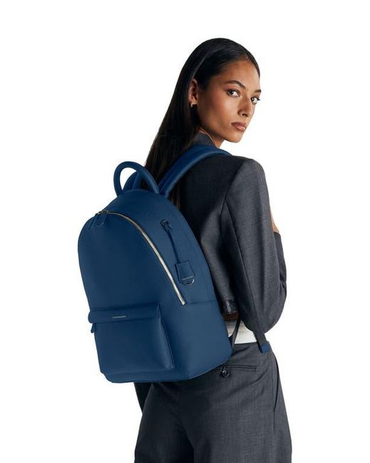Maison De Sabre Blue Leather Backpack