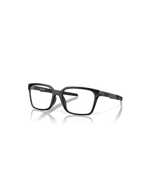 Oakley Black 55Mm Rectangle Optical Glasses for men