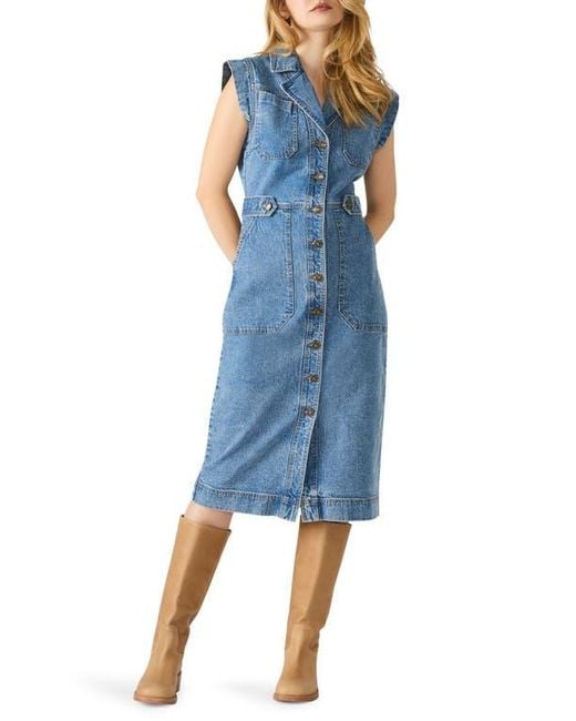 Steve Madden Blue Julieta Denim Midi Dress