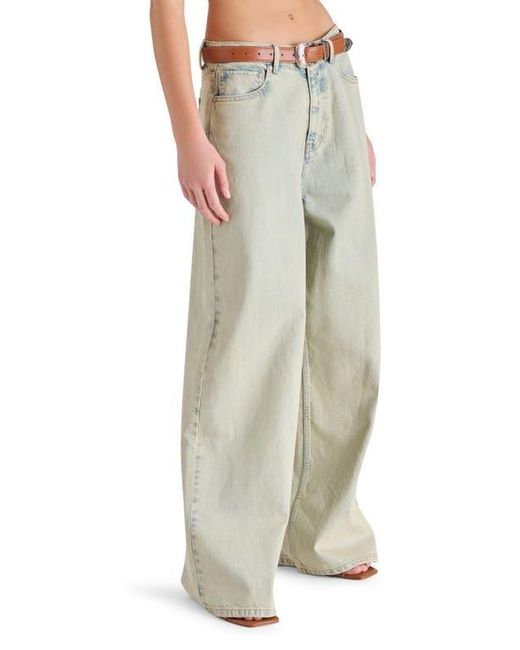 Steve Madden Natural Magnus Low Rise Wide Leg Jeans