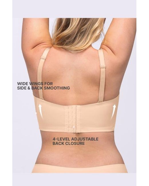 Shapellx Natural Strapless Convertible Underwire Bra Full Coverage