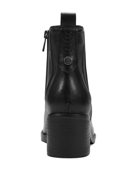 Earth Black Cassi Side Zip Boot