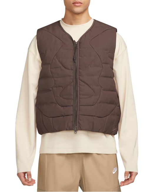 Nike Gray Sportswear Tech Pack Therma-fit Adv Water Repellent Insulated Vest for men