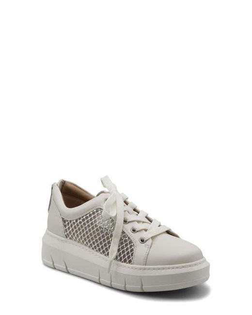 Charles David White Sean Rhinestone Sneaker