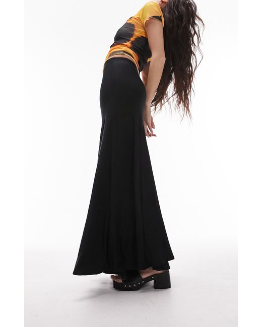 Black jersey 2024 maxi skirt